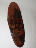 Painting on the cut of a tree Bear, photo number 2