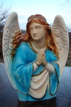 Sculpture figurine Angel with wings folded hands in prayer, photo number 2