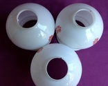 The shades are white. White milk glass., photo number 6