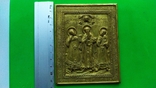 Икона Святители : Григорий Богослов, Василий Великий и Иоанн Златоуст 19 век, фото №7