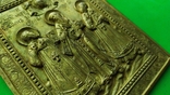 Икона Святители : Григорий Богослов, Василий Великий и Иоанн Златоуст 19 век, фото №9