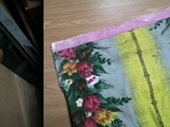 Ткань советская штора ковер декор цветы, фото №7