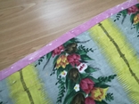 Ткань советская штора ковер декор цветы, фото №8