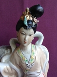 The statuette is a Chinese woman. Porcelain., photo number 3