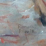 Морський пейзаж, є підпис автора, Riemann, Pillau, 1935, 65х90 см., фото №10