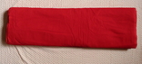 Рулон ткани кумач,(бязь красная) из СССР-27 метров, фото №2