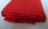 Рулон ткани кумач,(бязь красная) из СССР-30 метров, фото №5