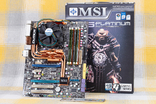 Материнская плата MSI P45 Platinum / Intel Xeon E5450 / RAM 10 GB, фото №2