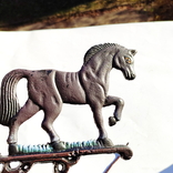  Дверной Колокол чугун - - конь лошадь -- # 59, фото №9
