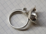 Серебряное кольцо Роза, фото №9