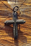 Крестик католический с кольцом., фото №4