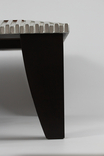 Дизайнерский кофейный столик из дерева с серебрением., фото №7