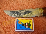 Нож охотничий Олень сталь 65х13 с чехлом, фото №5