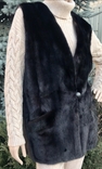 Норковый жилет, натуральная норка "Канадка" - коротко-остевая, "сестра" Blackglama, photo number 6