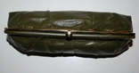 Винтажный клатч из натуральной кожи 50/60-е года - 30х17х9 см., фото №8