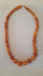 Beads natural amber Königsberg. Until 1940 The first half of the 20th century. Length 47 cm., photo number 2