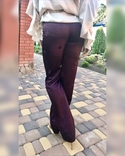 VERSACE Classic V2. Шикарные брюки классика, марсала, оттеночные переливы атласной ткани., фото №8