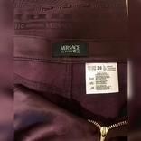 VERSACE Classic V2. Шикарные брюки классика, марсала, оттеночные переливы атласной ткани., фото №9
