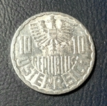 Австрия 10 грошей 1957, фото №3