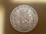 Бельгия, 5 франков, 1868г., фото №4