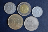 Монеты Венгрии, 5 шт., numer zdjęcia 3