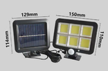 Уличный фонарь с датчиком движения Split Solar Wall Lamp на солнечной батарее nf-160c, фото №4