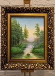Картина маслом на холсте " Лісова річка", фото №3