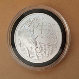 Royal Australian Mint Lunar Год Быка 2021 1 унция серебра, фото №2