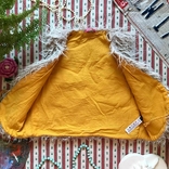 Стильная меховая жилетка мех с желтой подкладкой Hema на 7-8 лет (можно раньше), фото №5