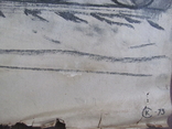 Соцреализм. Рисунок с натуры. Вагон-чугуновоз, карандаш, 1970-е, фото №4