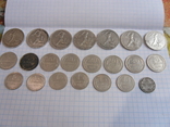 Небольшая колекция серебряних монет-22шт, фото №2