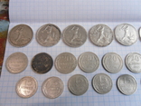 Небольшая колекция серебряних монет-22шт, фото №3