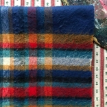 Уютный яркий шарф платок палантин в клетку, фото №4