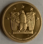 Монета США, памяти 11 сентября 2001 г. Серебро 999 и 24 каратное покрытие золотом, photo number 4