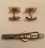 Cufflinks and tie clip. USSR, photo number 5