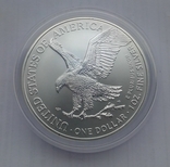 2021 г - 1 доллар США,унция серебра в капсуле, photo number 2