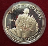 50 Центов 1982 250 лет со дня рождения Джорджа Вашингтона Серебро , США, photo number 7
