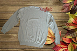 Kingfield полушерстяной стильный мужской свитер бежевый меланж xl, фото №3