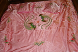 Bedspread silk embroidery Vietnam 200 x 162 cm, bought in the 1970s, photo number 2