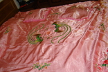 Bedspread silk embroidery Vietnam 200 x 162 cm, bought in the 1970s, photo number 3