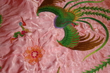 Bedspread silk embroidery Vietnam 200 x 162 cm, bought in the 1970s, photo number 9
