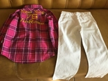 Комплект: брюки лён Mothercare, рубашка, р.128, photo number 2