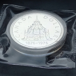 1 доллар, Канада, 1976 год, 100 лет парламентской библиотеке, серебро, photo number 5