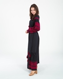 Сукня жіноча вишита "Дівчина Хлібороба" льон чорний, фото №4