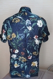 Zara relaxed fit Вискоза Стильная мужская рубашка короткий рукав в цветочный принт, numer zdjęcia 4