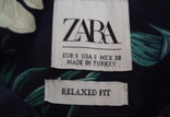 Zara relaxed fit Вискоза Стильная мужская рубашка короткий рукав в цветочный принт, numer zdjęcia 9