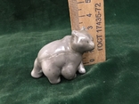 Мишка миниатюра фарфор СССР высота 3.5см., фото №11