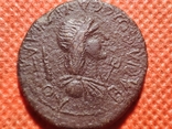 Боспорское царство.Савромат 1.Медь.120-121 г.н.э.Венок., фото №5