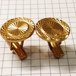 Vintage, USSR: gold-plated cufflinks, 1970s, photo number 11