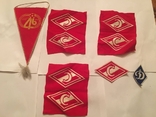 Pennant and emblems of Spartak and Dynamo Moscow. USSR, photo number 3